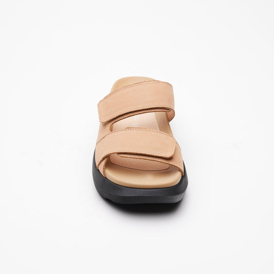 UMA NUBUCK LEATHER SANDAL TAN - Tan / 36