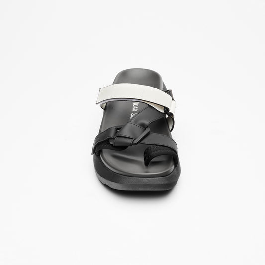 COCO VEGAN WATERPROOF SANDAL - B&W BLK SOLE *FINAL SALE*