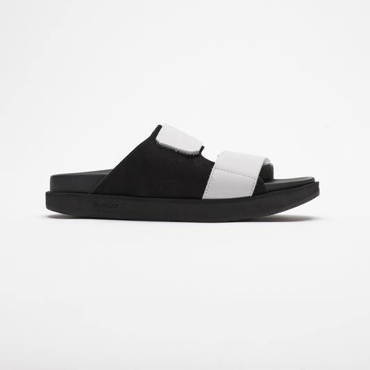 TARPIN LEATHER SANDAL GRANITE BLK