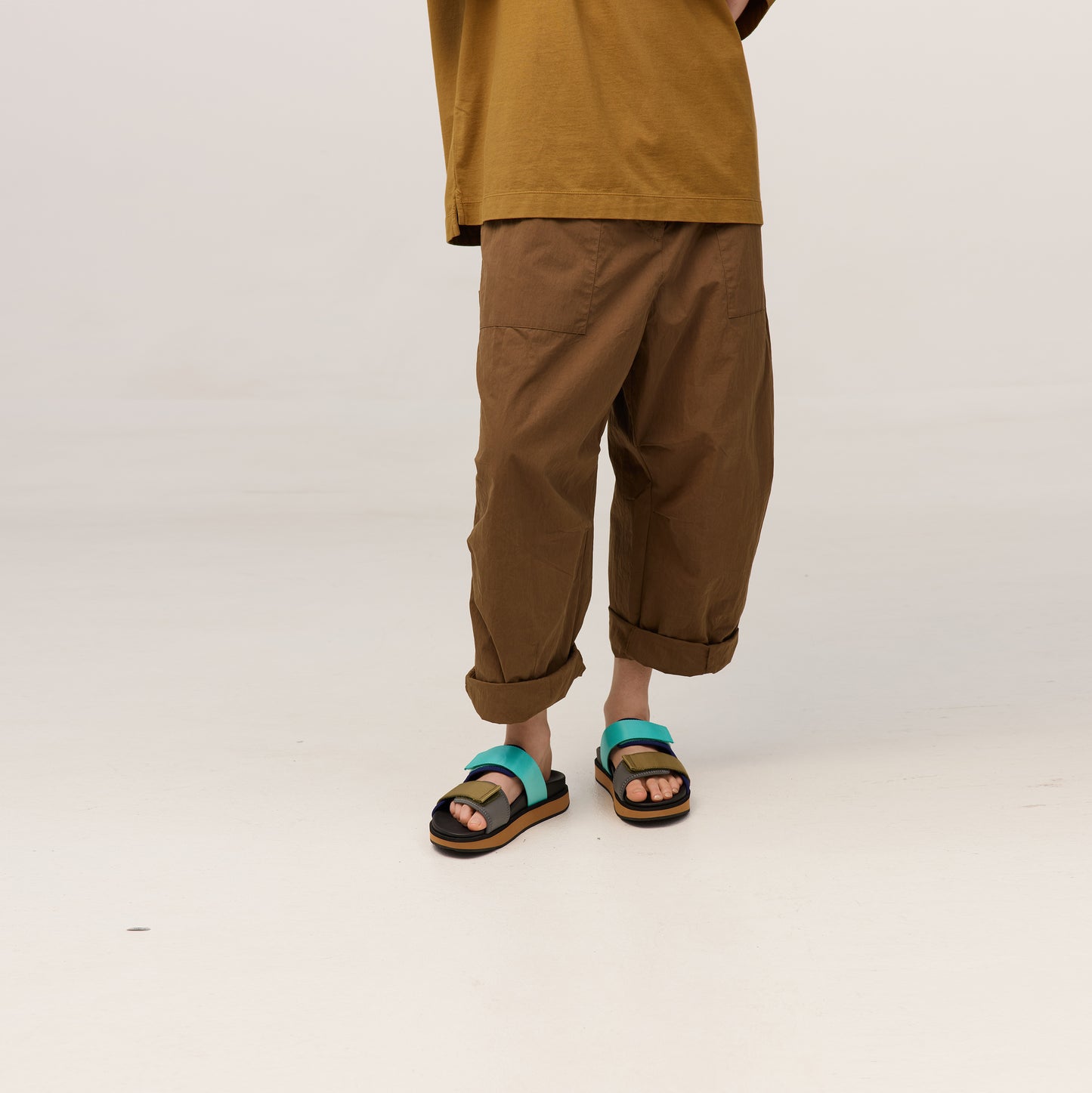 TARPIN VEGAN SANDAL green aqua *Final Sale*